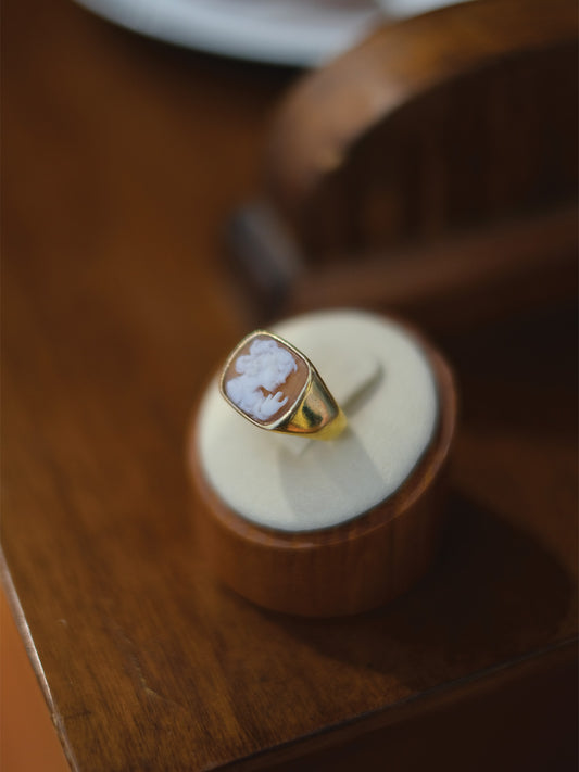 Anello Cameo - Corna