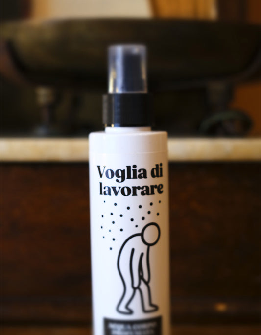 Acqua profumata voglia di lavorare