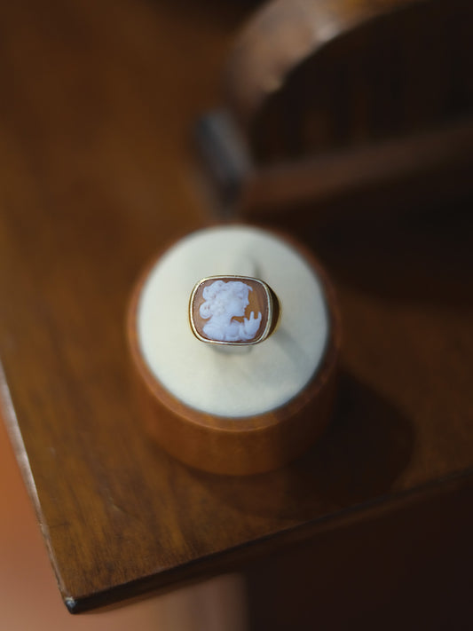 Anello Cameo - Corna