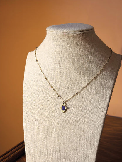 Collana pietra blu