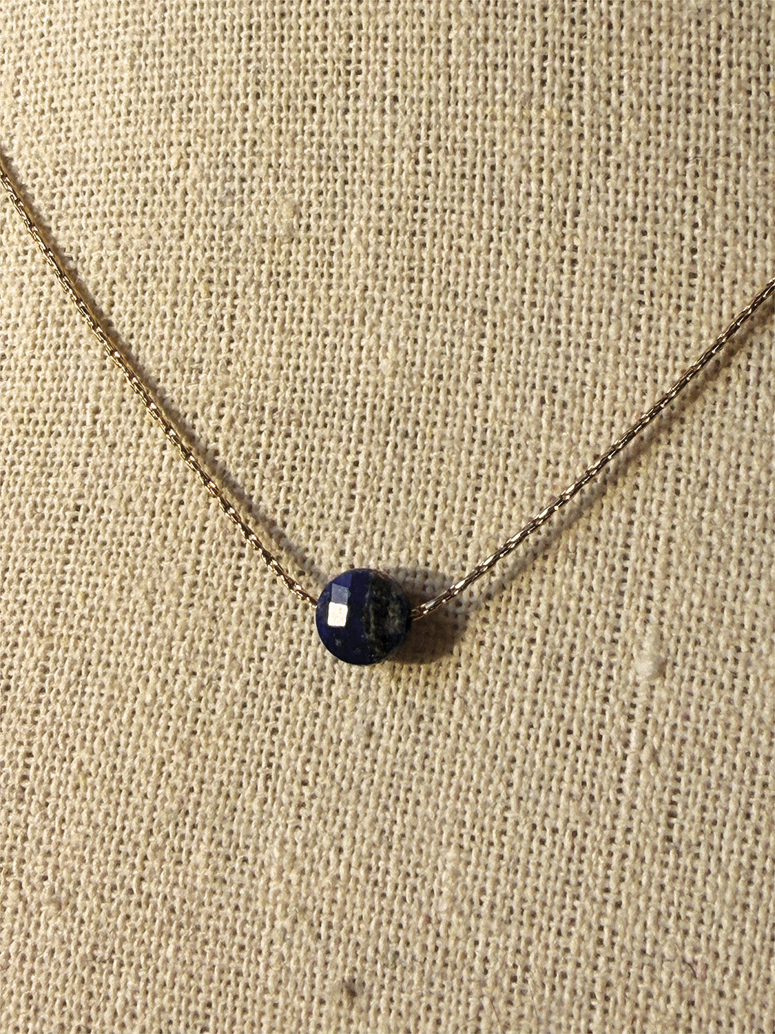 Collana perla blu