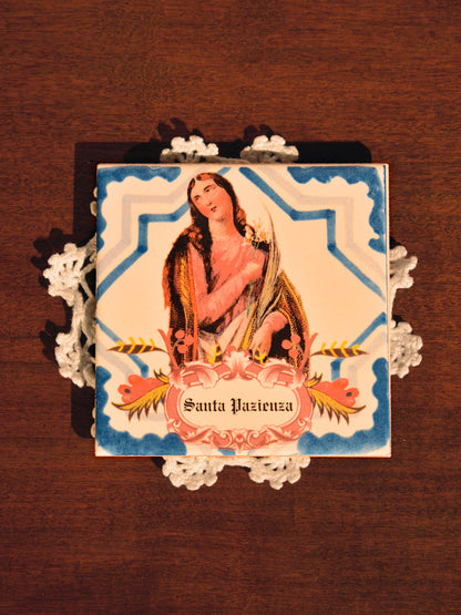 Printed ceramic tile