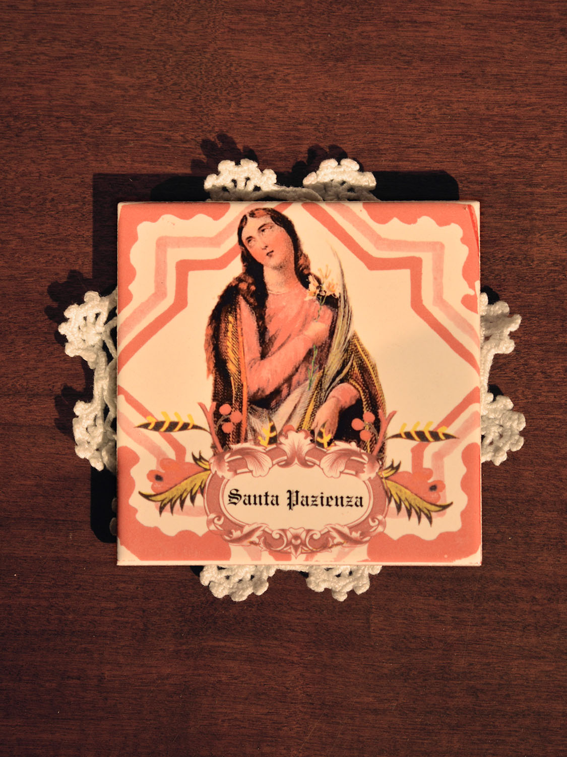 Printed ceramic tile
