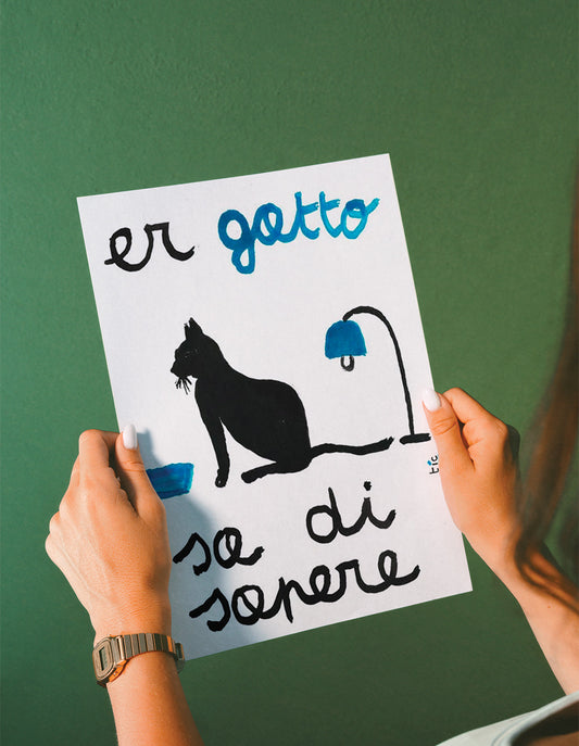 Poster Er gatto sa di sapere